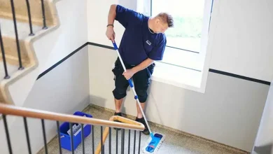 نظافت نقاط تماس مشترک در مشاعات